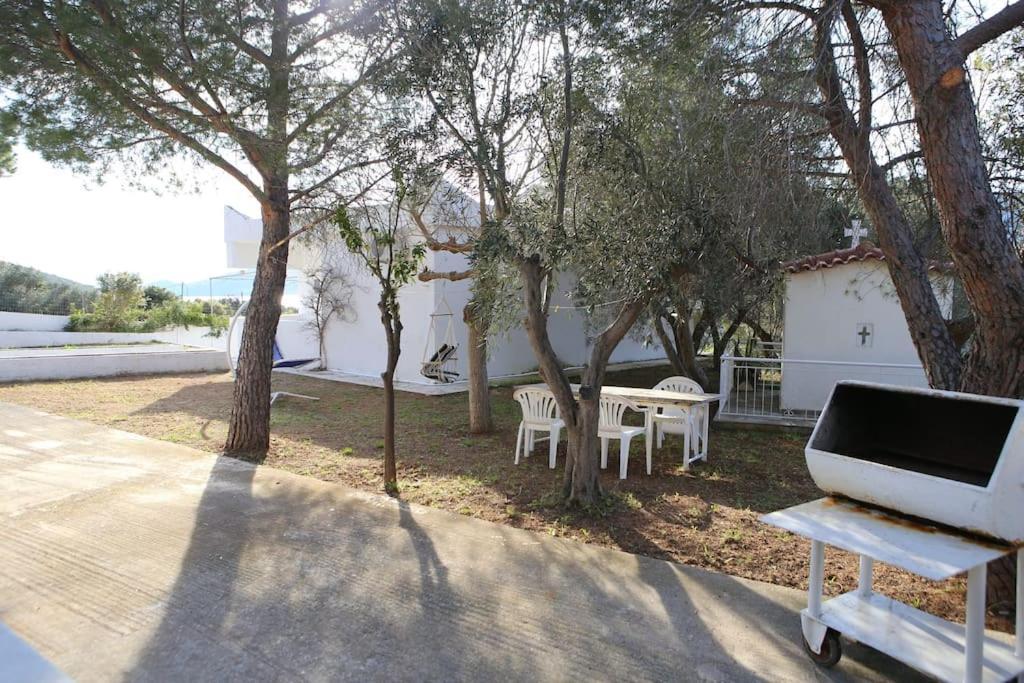 White Villa In Olive Trees And Seaview To Panagia Almiropotamos Ngoại thất bức ảnh