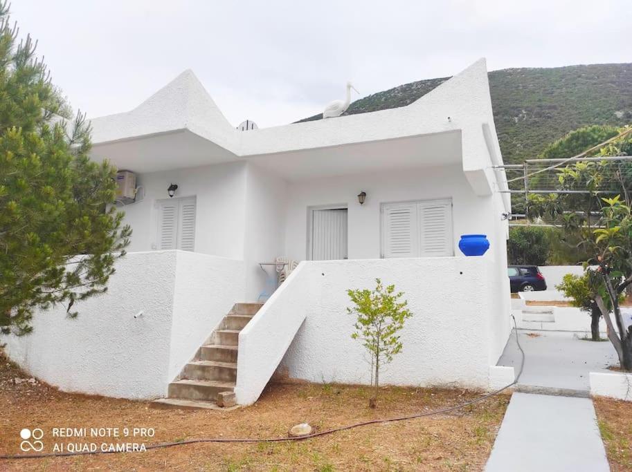White Villa In Olive Trees And Seaview To Panagia Almiropotamos Ngoại thất bức ảnh