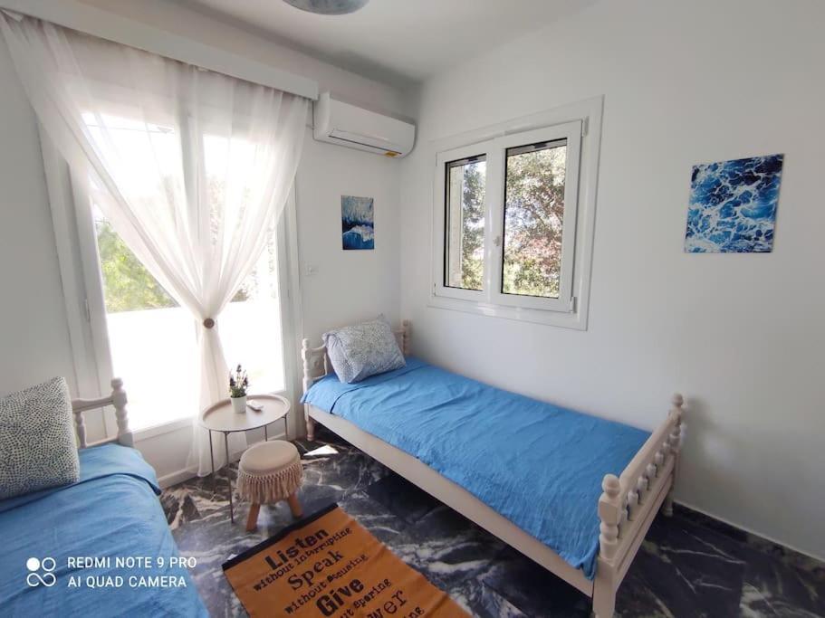 White Villa In Olive Trees And Seaview To Panagia Almiropotamos Ngoại thất bức ảnh