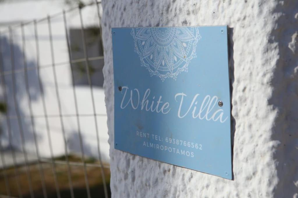 White Villa In Olive Trees And Seaview To Panagia Almiropotamos Ngoại thất bức ảnh
