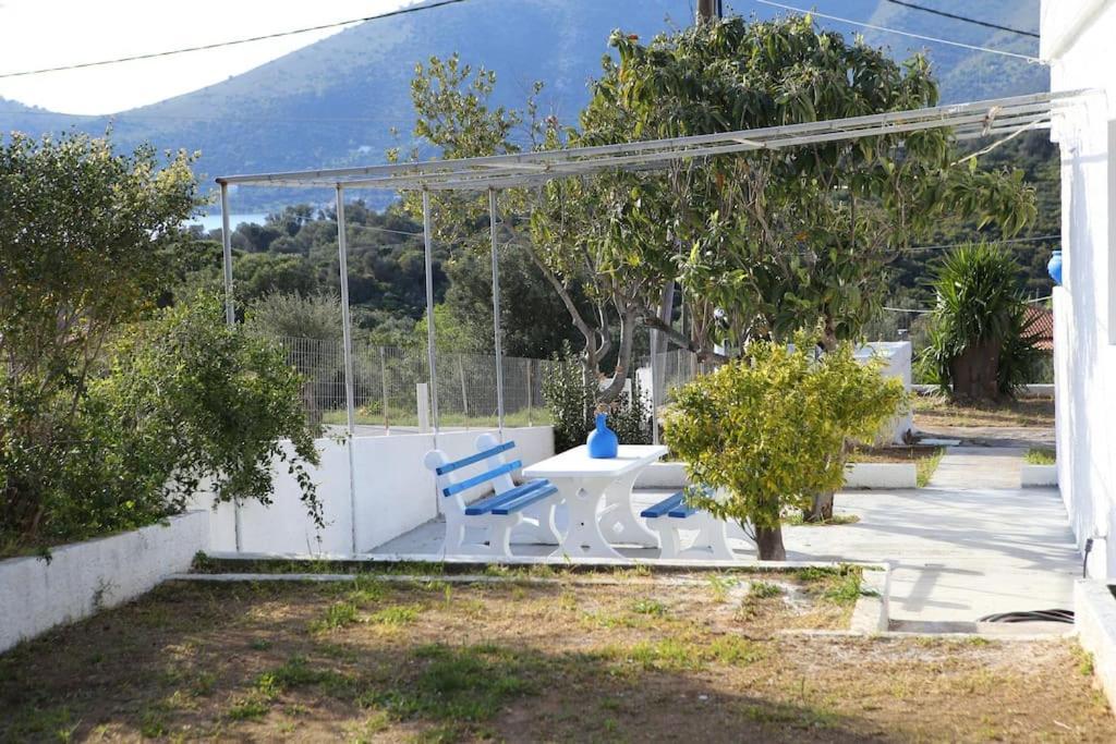 White Villa In Olive Trees And Seaview To Panagia Almiropotamos Ngoại thất bức ảnh