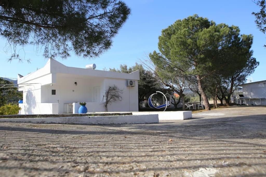 White Villa In Olive Trees And Seaview To Panagia Almiropotamos Ngoại thất bức ảnh